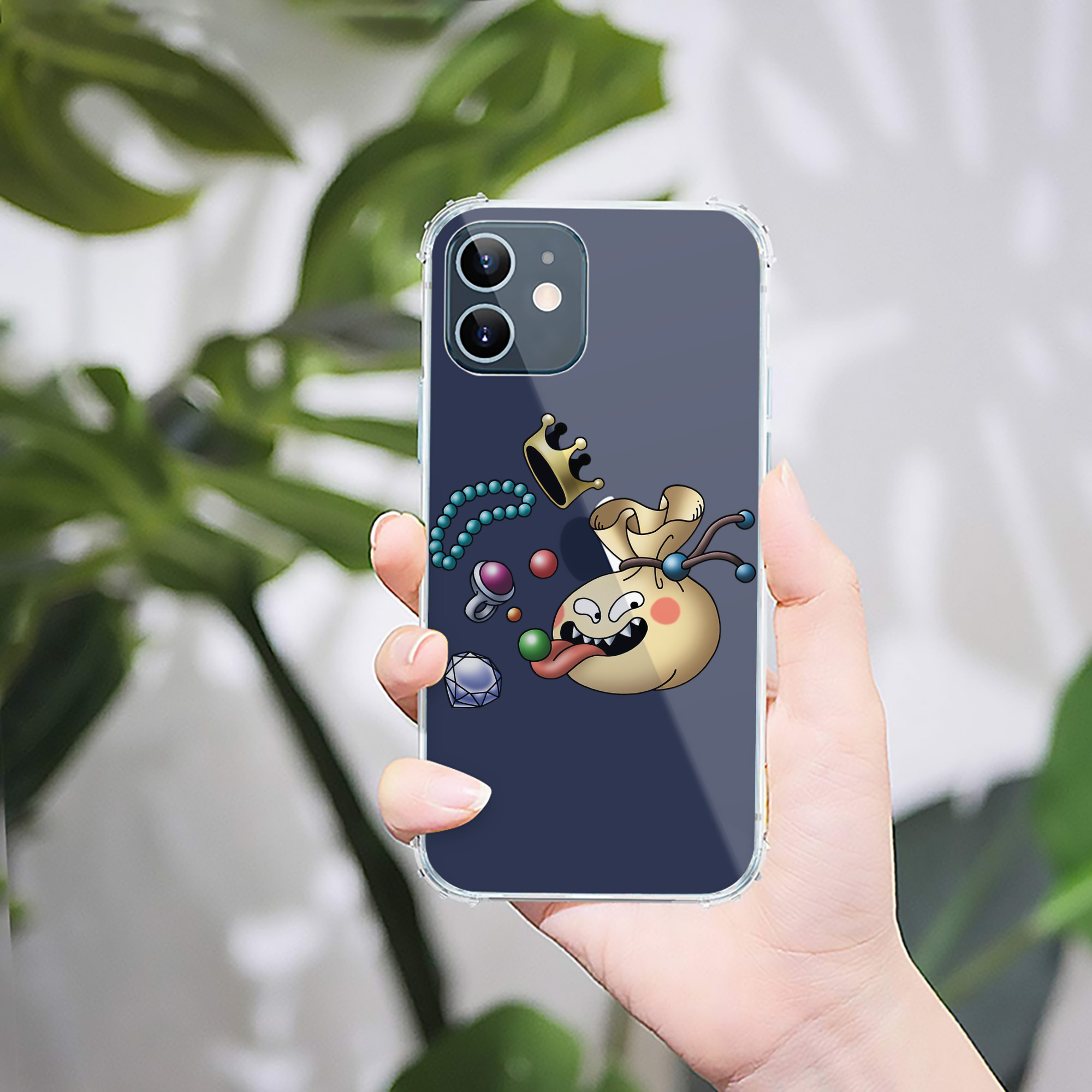 （画像用） ドラゴンクエスト Doragon Kuesuto Dragon Quest 【iPhone 12シリーズ対応】透明スマホケース（クリアソフトケース）
